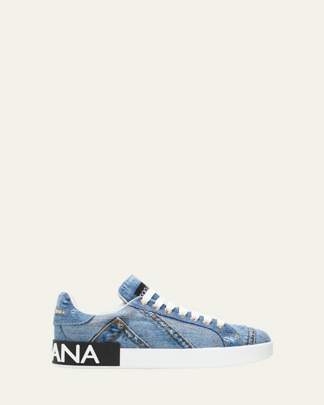 Portofino Denim Patchwork Sneakers